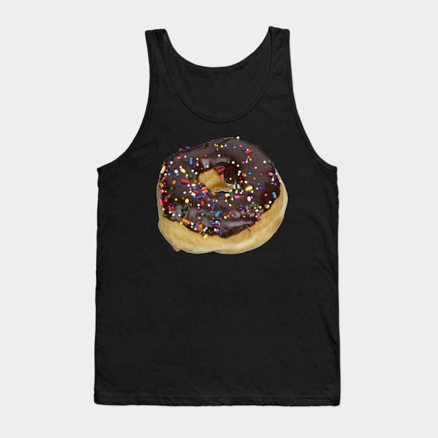 Chocolate Donut Sprinkles Tank Top by Flippin' Sweet Gear